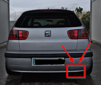 Seat ibiza 6k2 Heckstoßstangen-Abschlepphakenabdeckung