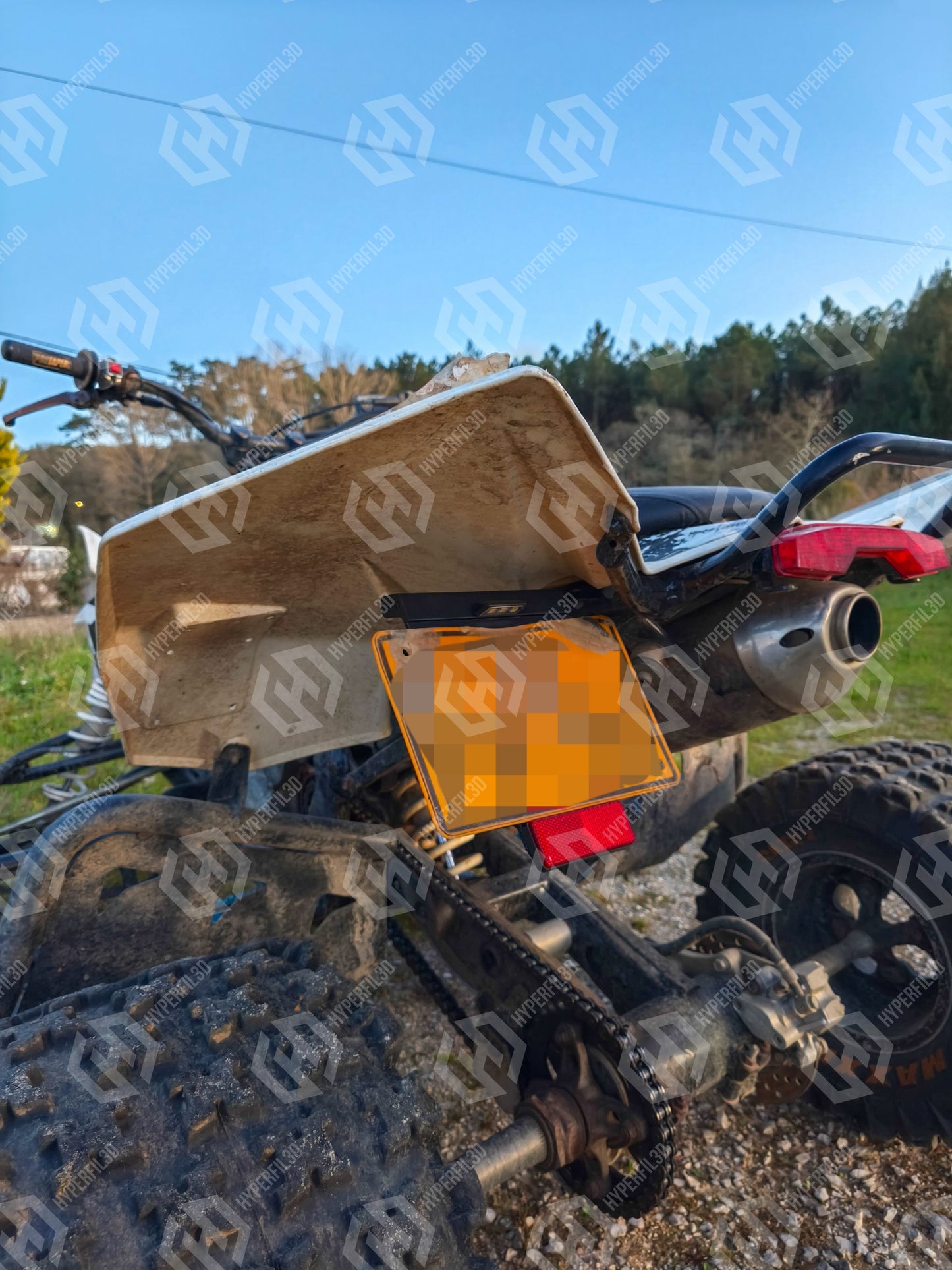 Suporte de Matricula Suzuki LTR 450