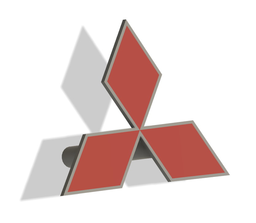 Logo Mitsubishi Pajero MK1 1982-1991 Grelha Frontal