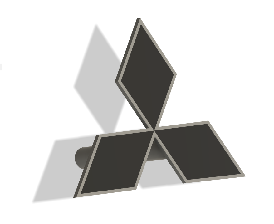 Logo Mitsubishi Pajero MK1 1982-1991 Grelha Frontal