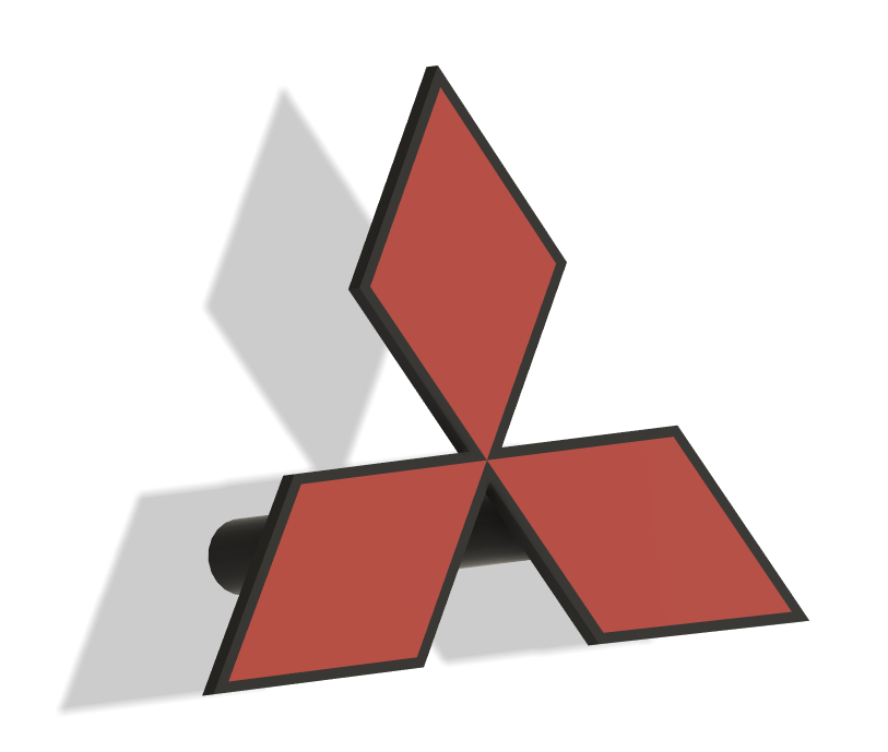 Logo Mitsubishi Pajero MK1 1982-1991 Grelha Frontal