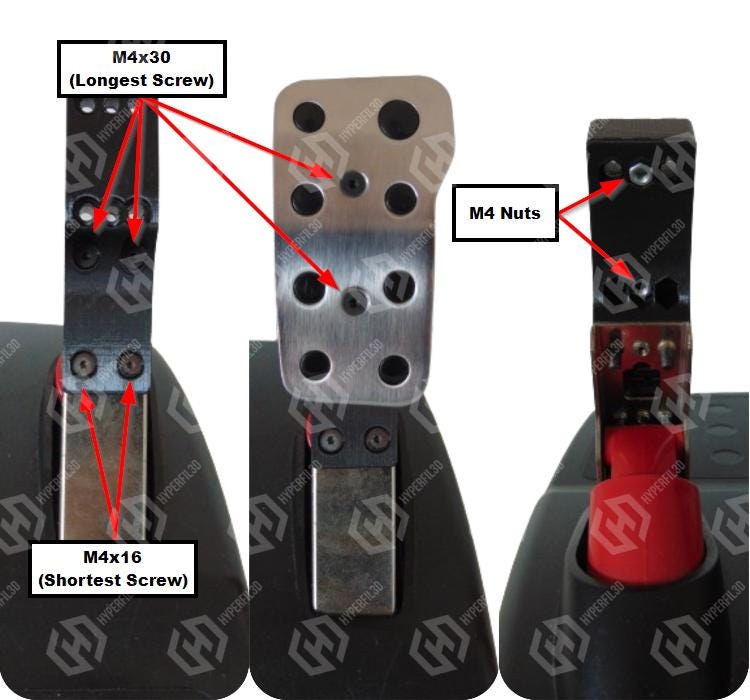 Logitech G25 G27 G29 Pedal Extensions – Ergonomic Sim Racing Upgrade | G920 Compatible | Includes Screws