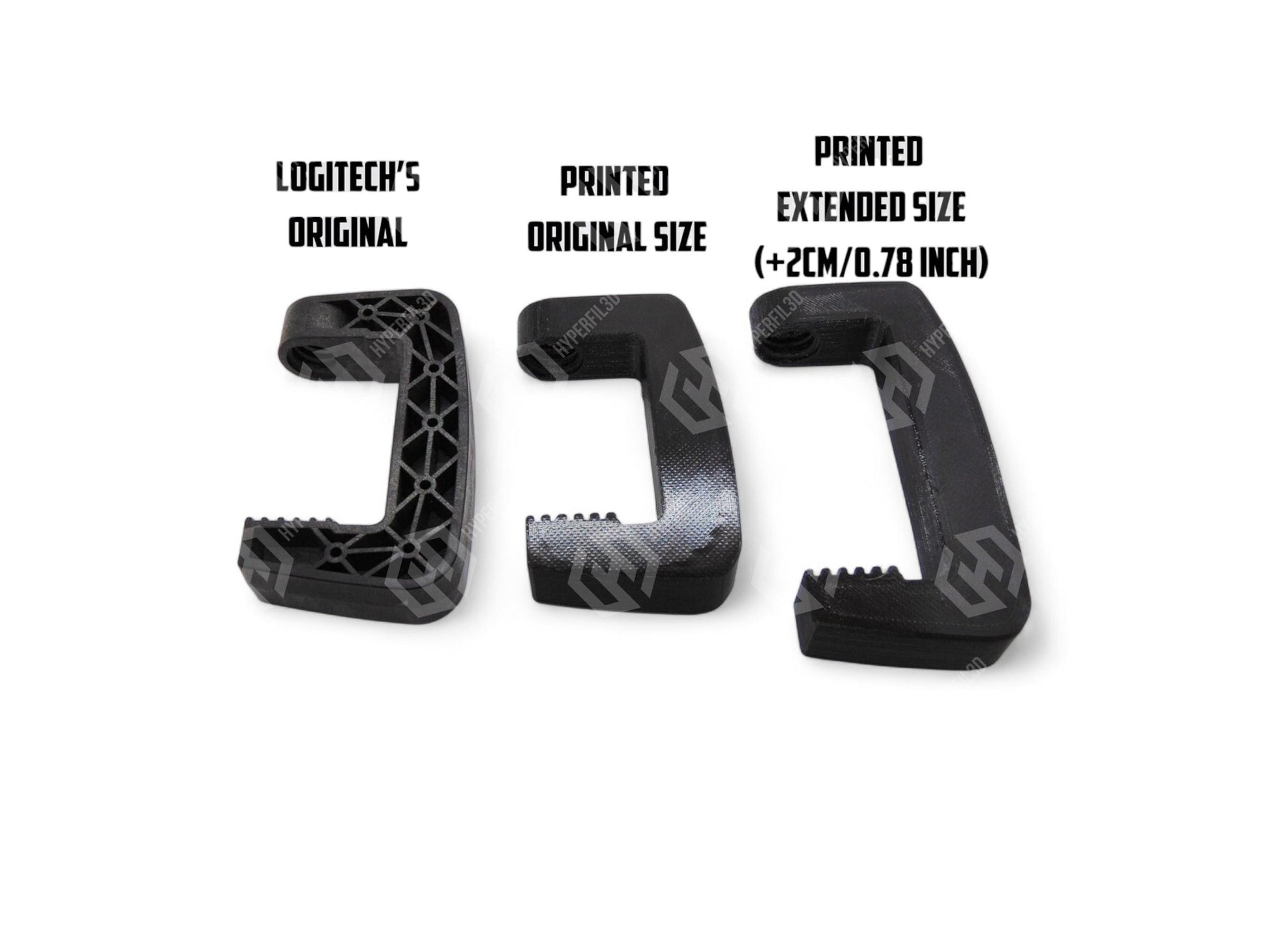 Logitech G25 G27 G29 Extended Wheel Clamp – +2cm Desk Mount | Deeper Desk Fit | Sim Racing Upgrade
