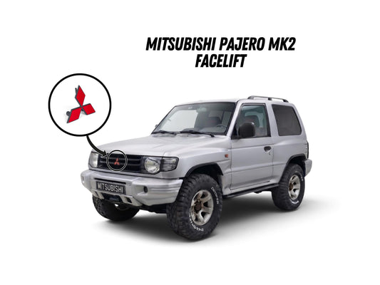 Mitsubishi Pajero MK2 Facelift Front Grille Logo 1997–2000 – Badge Replacement | Montero | Exterior | Classic 4x4