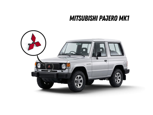 Mitsubishi Pajero MK1 Front Grille Logo 1982–1991 – Badge Replacement | Montero | Exterior | Classic 4x4