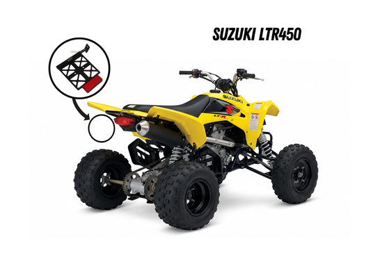 Suzuki LTR 450 License Plate Holder – Fender Eliminator | ATV Quad Tail Tidy | LTR450 Upgrade