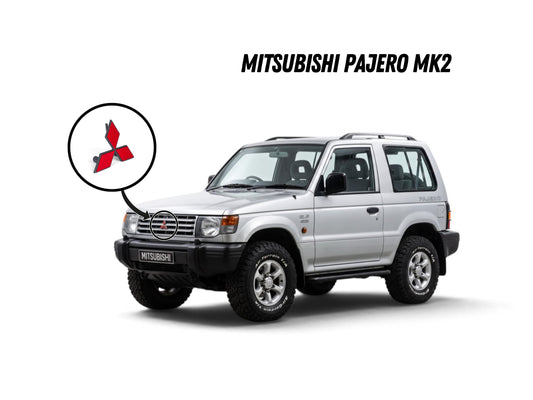 Mitsubishi Pajero MK2 Front Grille Logo 1992–1996 – Badge Replacement | Montero | Exterior | Classic 4x4